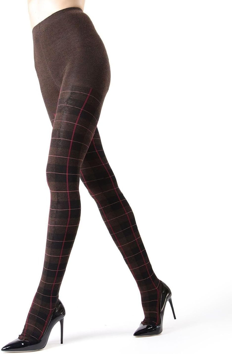 Glasgow Plaid Cotton Tights for Women, Cozy Sweater Tights, Warm and Fashionable Patterned Tights - Sizes Small to 6X