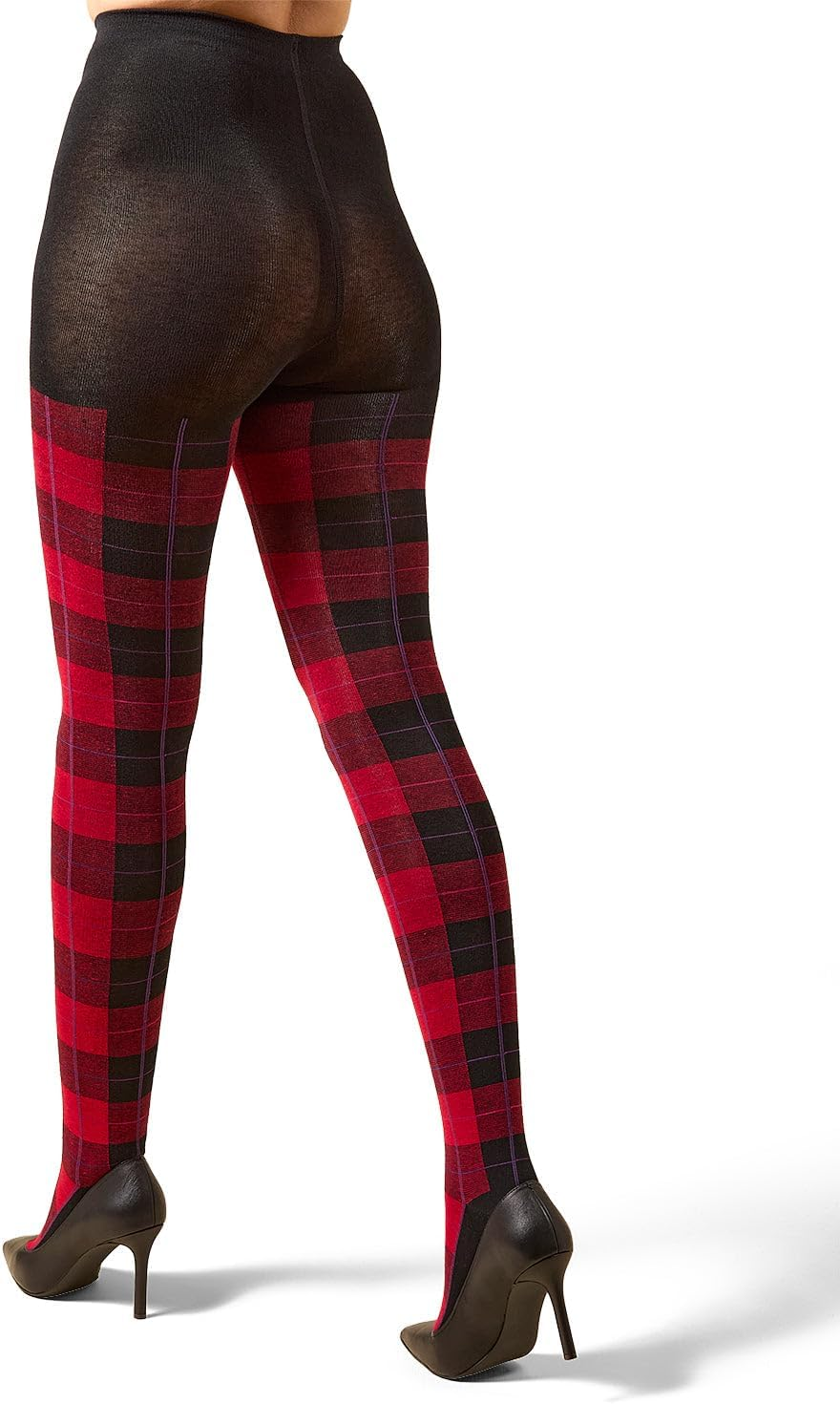 Glasgow Plaid Cotton Tights for Women, Cozy Sweater Tights, Warm and Fashionable Patterned Tights - Sizes Small to 6X