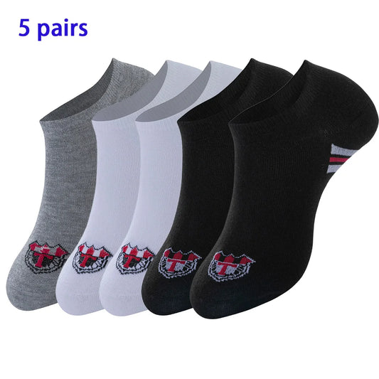 8 Pairs Women's Boat Socks Invisible Low Cut Silicone Non-Slip Summer No-Show Ankle Socks Solid Color Casual Breathable