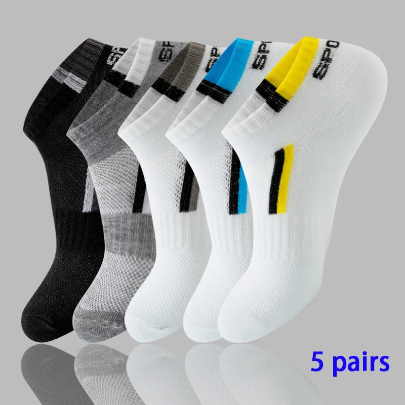 8 Pairs Women's Boat Socks Invisible Low Cut Silicone Non-Slip Summer No-Show Ankle Socks Solid Color Casual Breathable