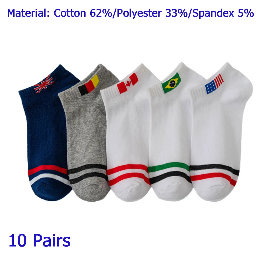 8 Pairs Women's Boat Socks Invisible Low Cut Silicone Non-Slip Summer No-Show Ankle Socks Solid Color Casual Breathable