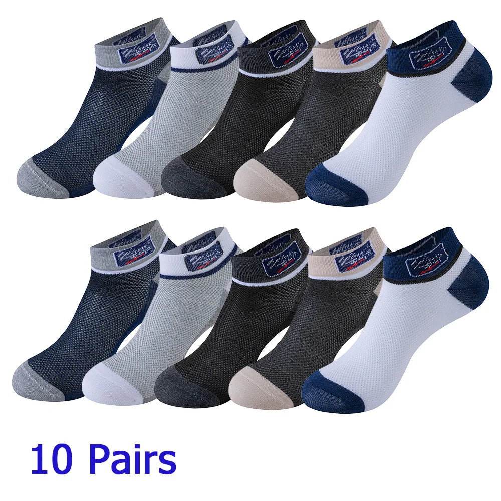 8 Pairs Women's Boat Socks Invisible Low Cut Silicone Non-Slip Summer No-Show Ankle Socks Solid Color Casual Breathable