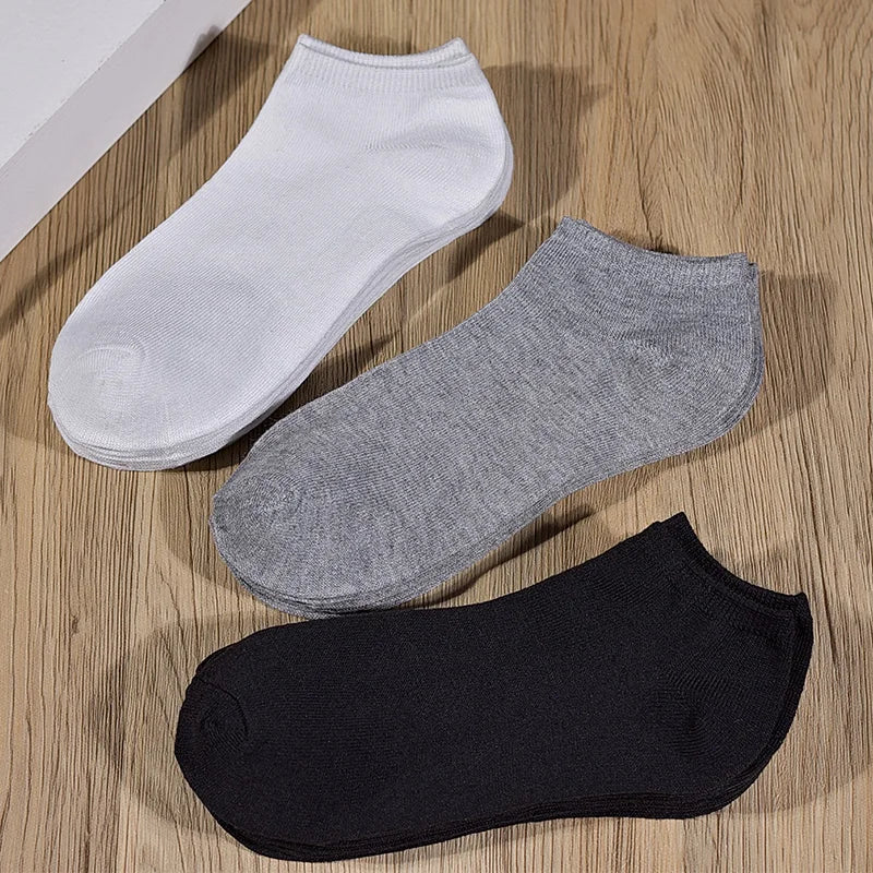 8 Pairs Women's Boat Socks Invisible Low Cut Silicone Non-Slip Summer No-Show Ankle Socks Solid Color Casual Breathable