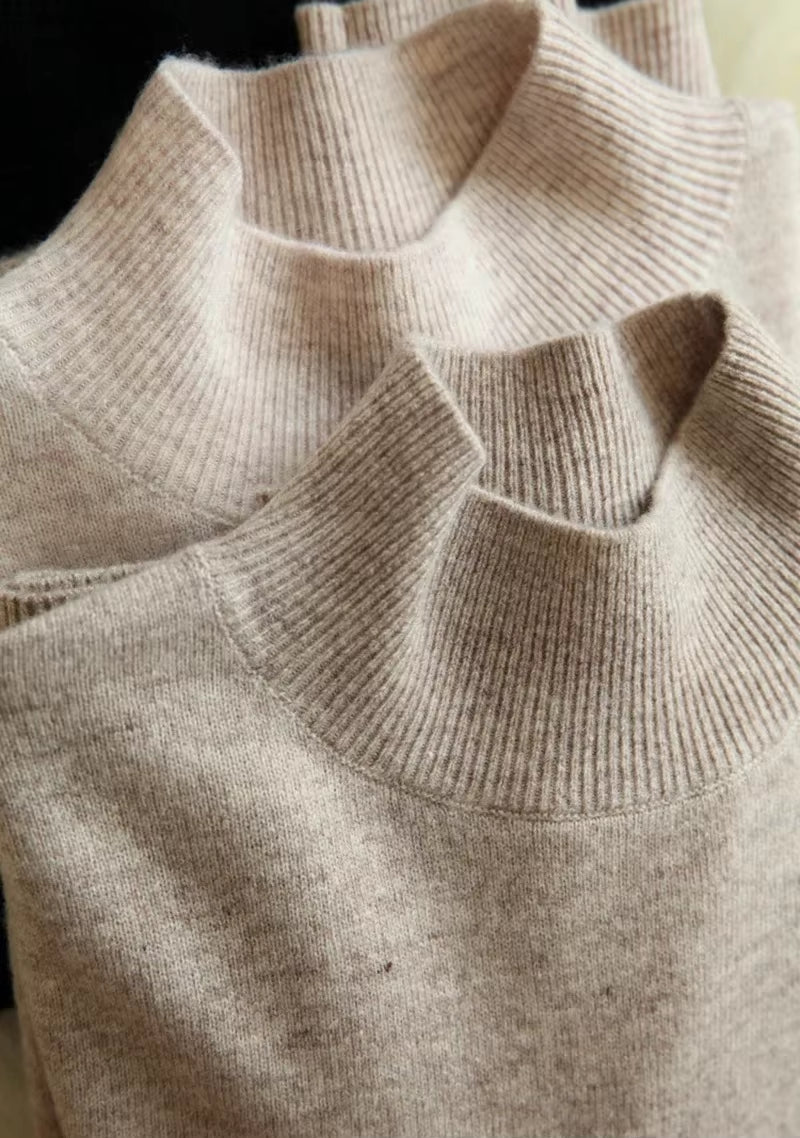 Autumn Winter Chic Bottom Sweaters Women Fashion Turtleneck Pullover Slim Long Sleeve Knitted Jumpers Soft Warm Pull Femme Top