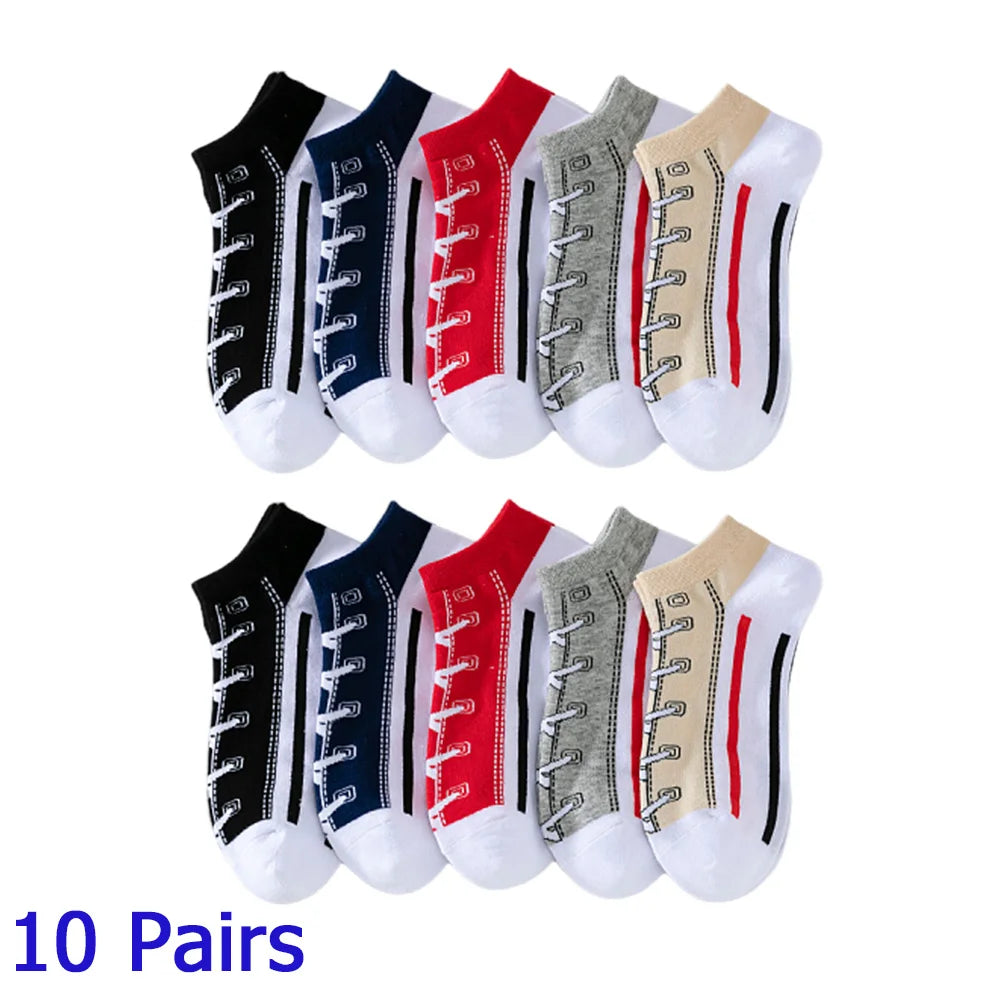 8 Pairs Women's Boat Socks Invisible Low Cut Silicone Non-Slip Summer No-Show Ankle Socks Solid Color Casual Breathable